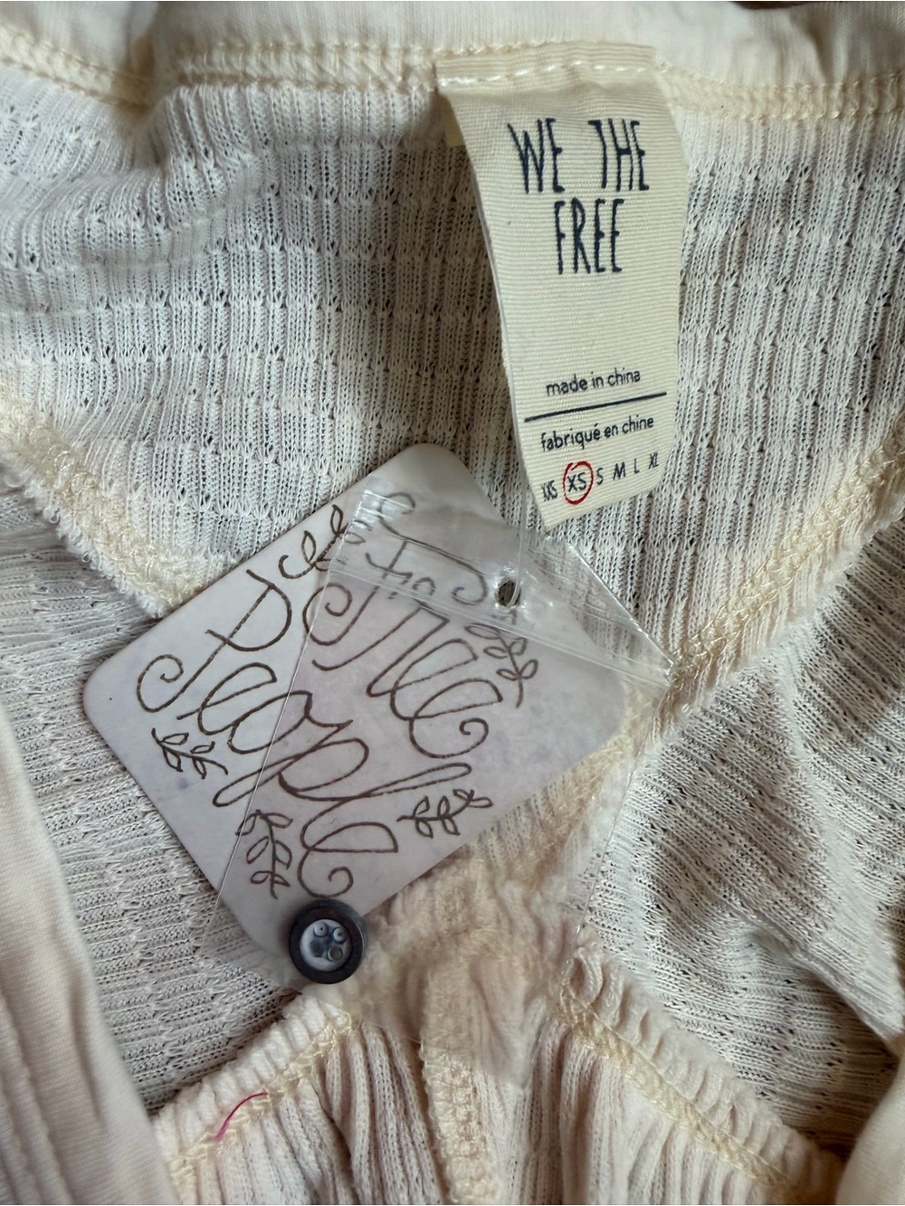 We The Free Citrine Thermal Henley Top by Free People - Picture 3 of 8